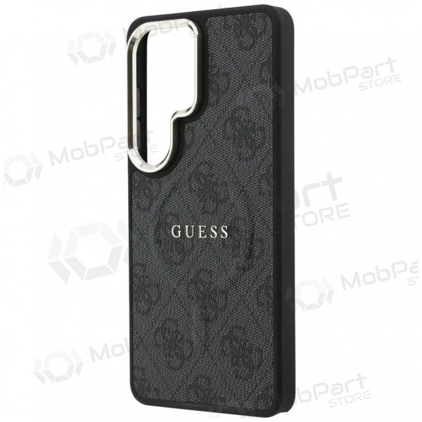 Samsung Galaxy S26 Ultra hoesje - Guess PU Leather 4G Gold Frame Magnetic (zwart)