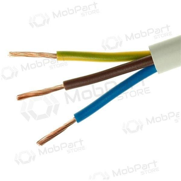 Flexibele kabel Lietkabelis OMY 3x1.5 mm² koperen PVC 100 m rol