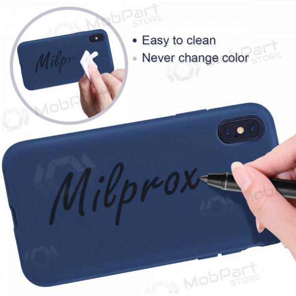 Apple iPhone 12 Pro hoesje - Liquid Silicone (donkerblauw)