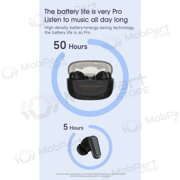 Draadloze hoofdtelefoon met microfoon Dudao U8Pro Bluetooth USB-C zwart