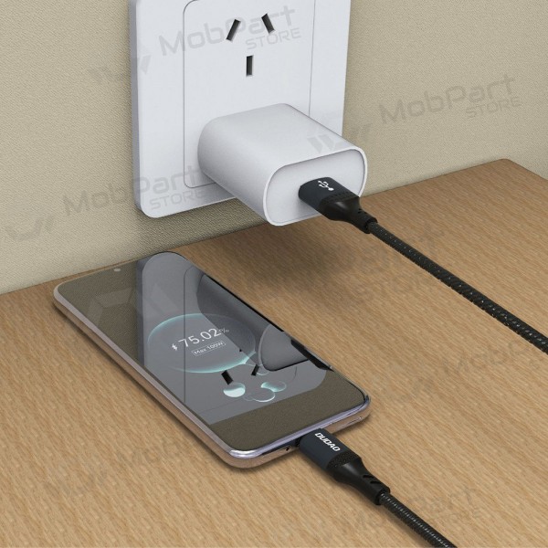 USB-C kabel Dudao L3ST USB-A naar USB-C 2 m 5 A zwart