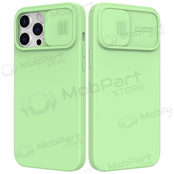 Apple iPhone 15 Pro hoesje „Nillkin Silicone“ (licht groen)