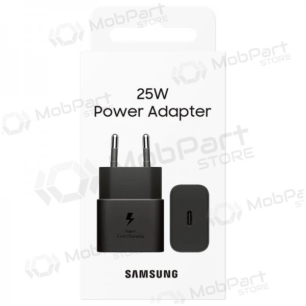 Lader origineel Samsung EP-T2510NBEGEU 25W in het pakket zwart