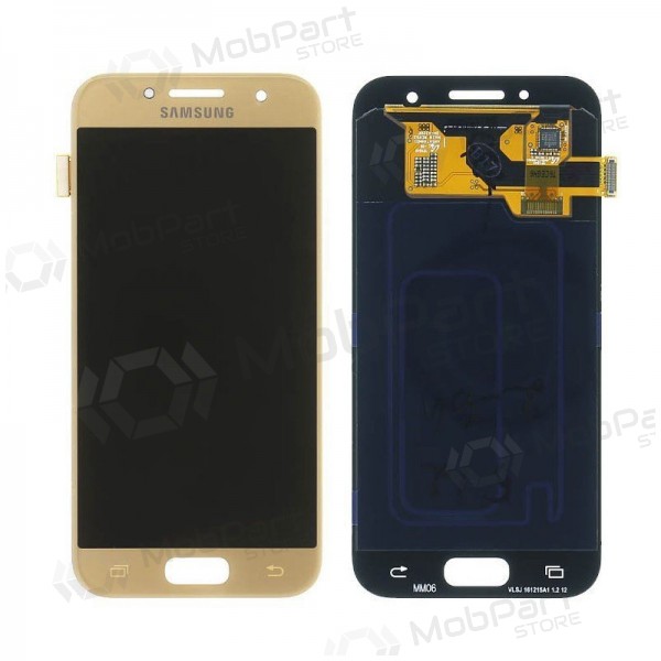 Samsung A320F Galaxy A3 (2017) scherm (gouden) (service pack) (origineel)