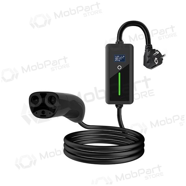 Elektromobilio nešiojamas lader TESLA NACS  - Schuko (220V), 8-16A, 3.5kW, 1-fazė, 5m