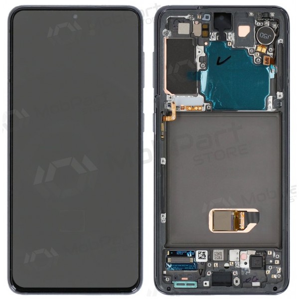 Samsung Galaxy S21 5G scherm (zwart) (met frame) (OLED)