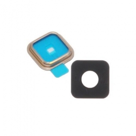 Samsung G900F Galaxy S5 camera glas (gouden)