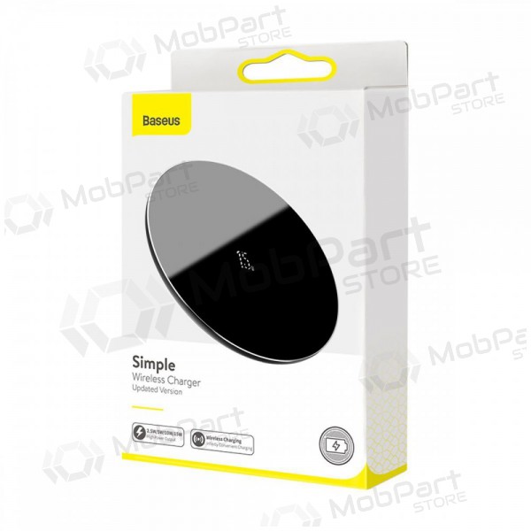 Lader draadloze Baseus Simple Type-C (15W) WXJK-B01 (zwart)