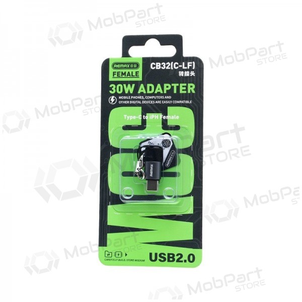 Adapter Remax CB32 USB-C naar Lightning USB 2.0
