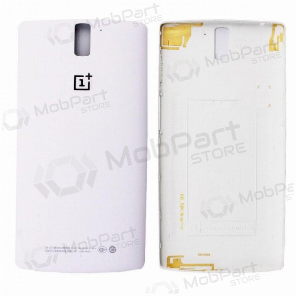 OnePlus One achterkant (wit) (gebruikt grade A, origineel)