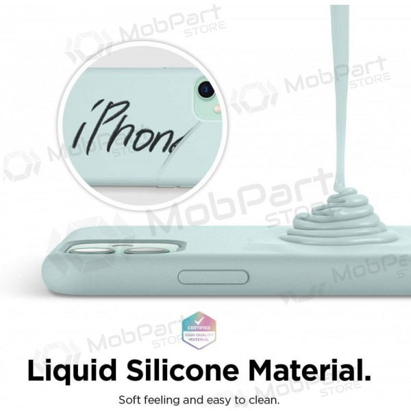 Apple iPhone 16 Pro Max hoesje - Liquid Silicone - 1.5mm (mintgroen)