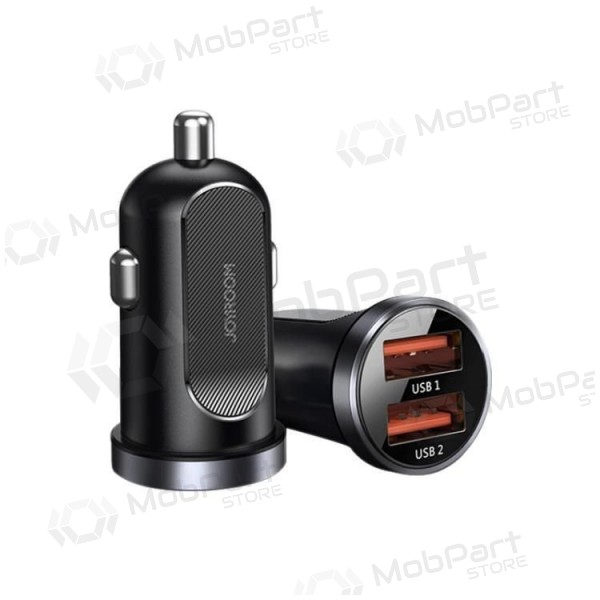Lader automobilinis Joyroom C-A09 2xUSB (SCP, PD, AFC) 3.0 30W (zwart)