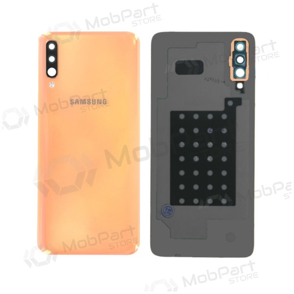 Samsung A505 Galaxy A50 2019 achterkant  (Coral Orange) (gebruikt grade B, origineel)