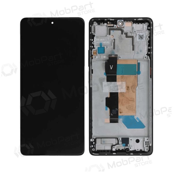 Xiaomi Poco F5 5G scherm (zwart) (met een frame) (origineel)