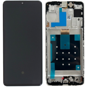 Samsung Galaxy M55 scherm (zwart) (met een frame) (origineel)