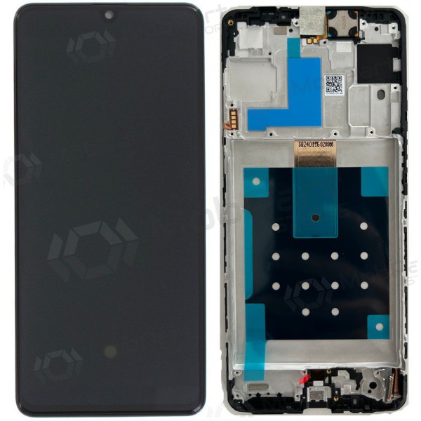 Samsung Galaxy M55 scherm (zwart) (met een frame) (origineel)