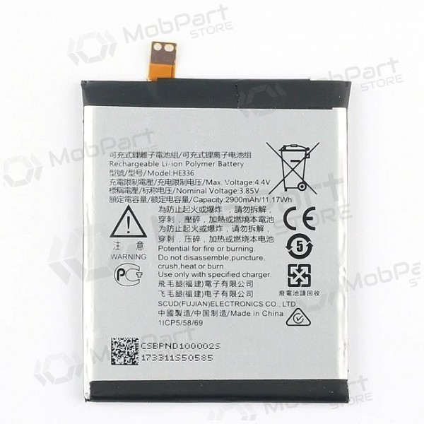 Nokia 3.1 / 5.1 batterij / accu (TA-1063 / 1075 HE336) (2900mAh)