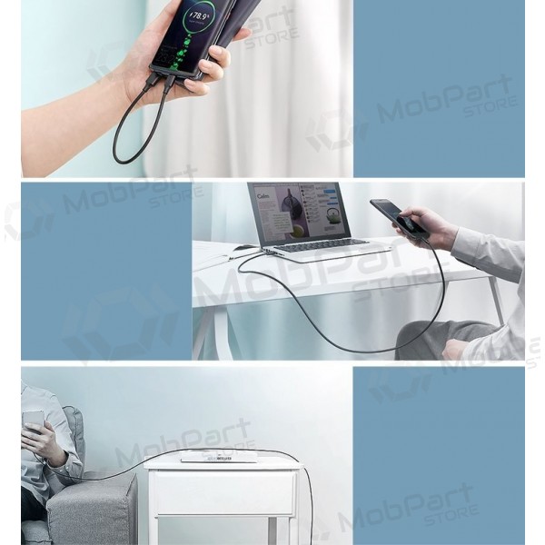USB kabel Ugreen US287 USB to USB-C 3A 1.0m zwart