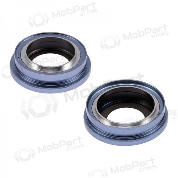 iPhone 14 / 14 Plus camera glas (2stuks) (blauw) (met een frame)