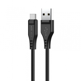 USB-C kabel Acefast C3-04 USB-A naar USB-C 1.2 m zwart