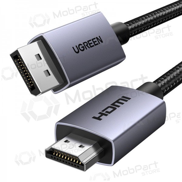 HDMI-kabel Ugreen DP125 DisplayPort naar HDMI 2 m 4K 30 Hz zwart