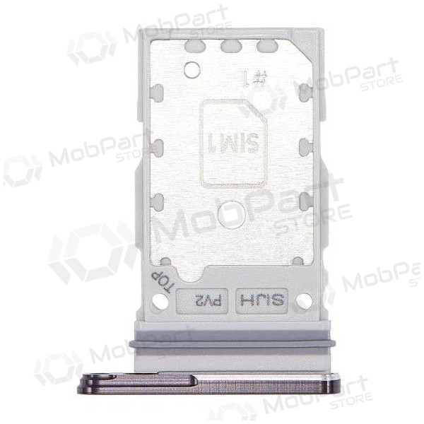 Samsung S908 Galaxy S22 Ultra Dual SIM-kaarthouder (zwart) (service pack) (origineel)