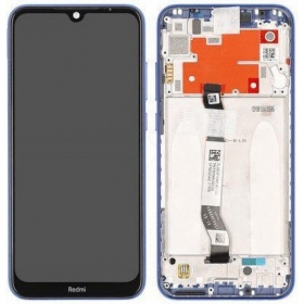 Xiaomi Redmi Note 8T scherm (blauw) (met een frame) (origineel)