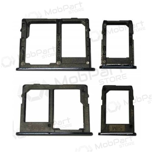 Samsung J610 Galaxy J6+ 2018 SIM-kaarthouder (2stuks) (zwart)