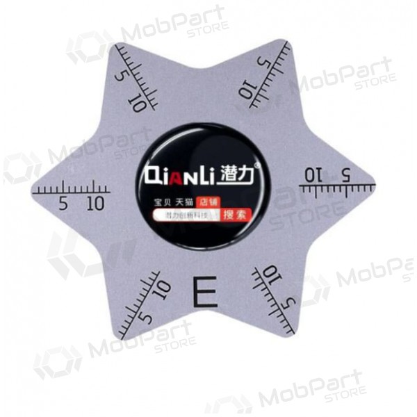 Metalen gereedschap voor het demonteren van telefoons QIANLI E (Pentagrama)