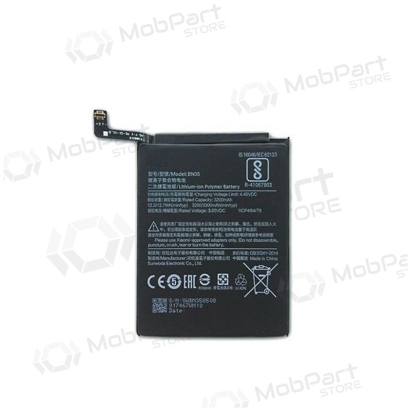 Xiaomi Redmi 5 batterij, akumuliatorius (BN35)