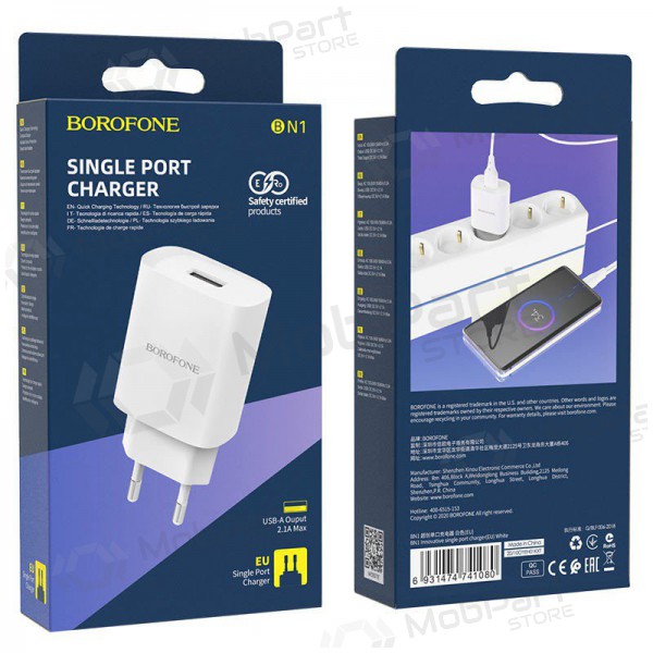 Lader Borofone BN1 2.1A (wit)