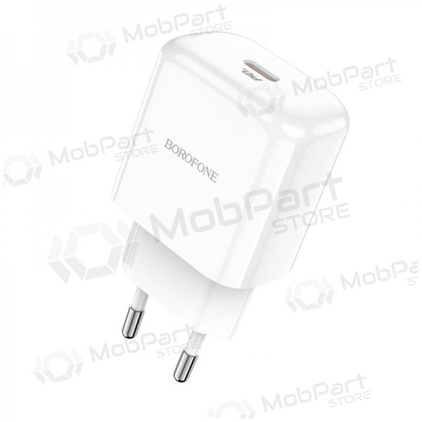 Lader Borofone BN3 Type-C QC 3.0, PD 2.0 20W (wit)