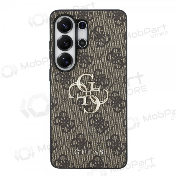 Samsung Galaxy S26 Ultra hoesje - Guess PU 4G Metal Logo (bruin)