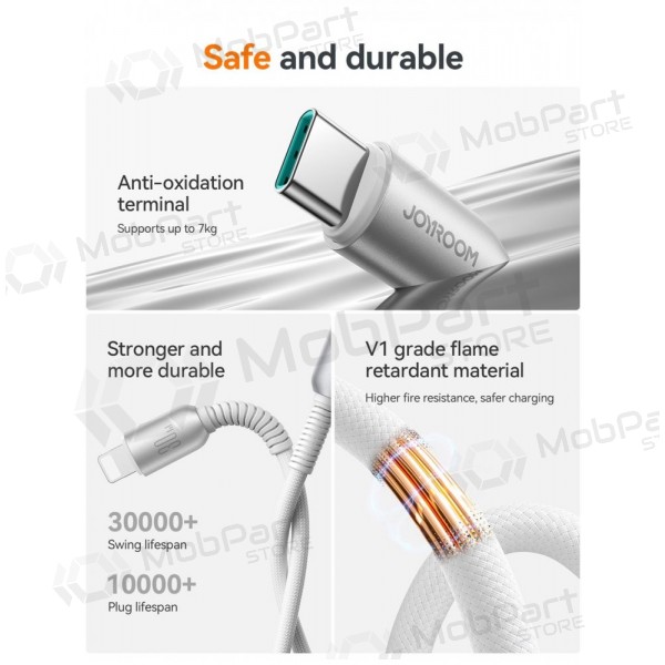 USB kabel Joyroom S-A51 USB-C to Lightning 30W 1.2m grijs