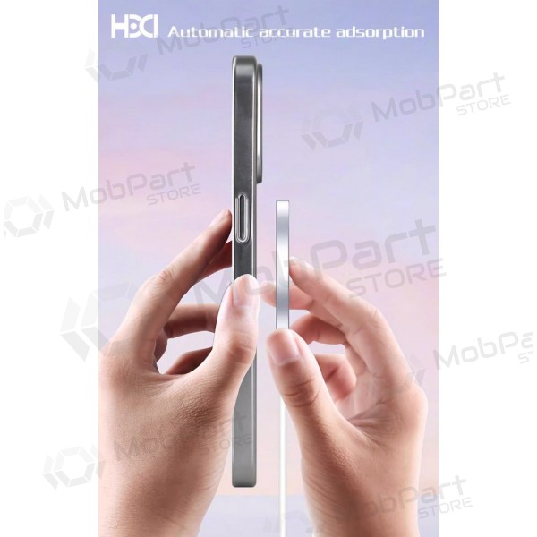 Hoesje HDD Electro MagSafe Case Apple iPhone 16 Pro Max grijs