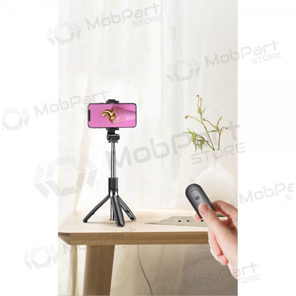 Selfiestick XO SS08 Tripod Bluetooth zwart