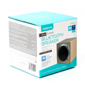 Bluetooth draagbare luidspreker OMEGA WOODEN OG60 (MicroSD, handsfree, AUX,FM) (bruin)