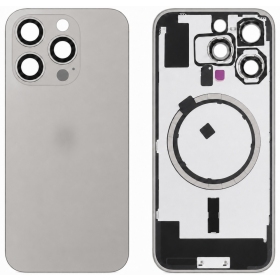 Apple iPhone 16 Pro achterkant (Natural Titanium) (Premium)