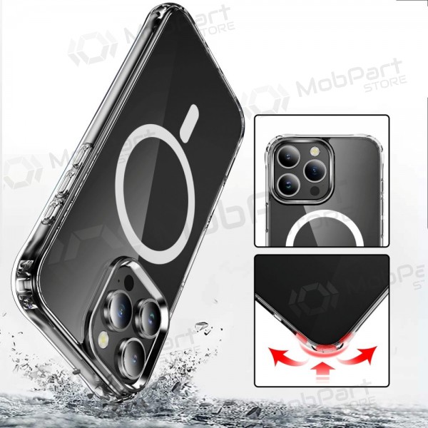 Apple iPhone 16 hoesje - Perfectionists Clear Mag Case (transparant)