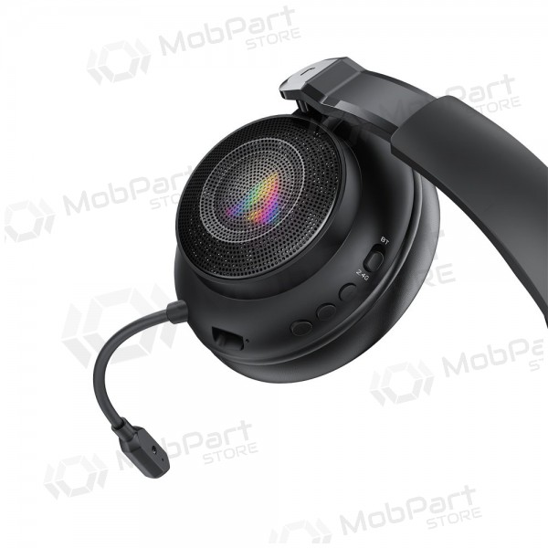 Draadloze hoofdtelefoon Acefast H15 Gaming over-ear met microfoon USB-C zwart