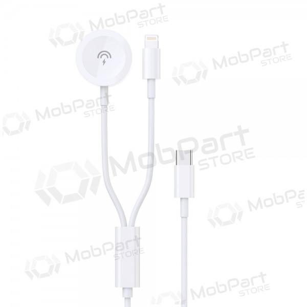 USB-C kabel Dudao A12MAX-2in1 USB-C naar iWatch / Lightning 1.2 m