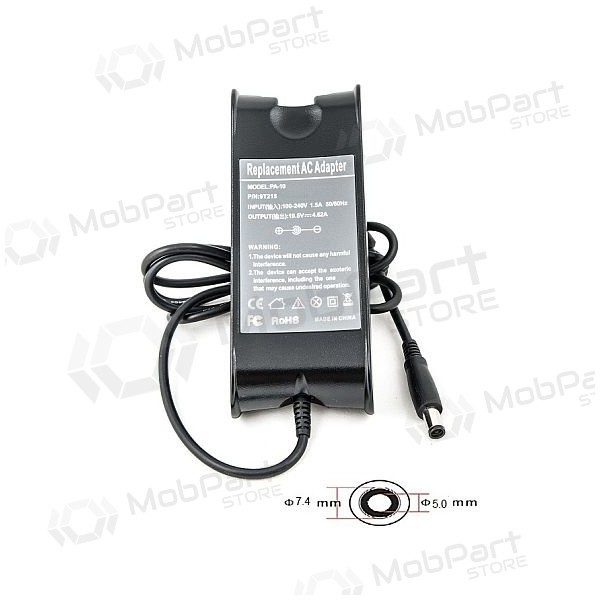 DELL 90W:19.5V,4.62A laptop oplader