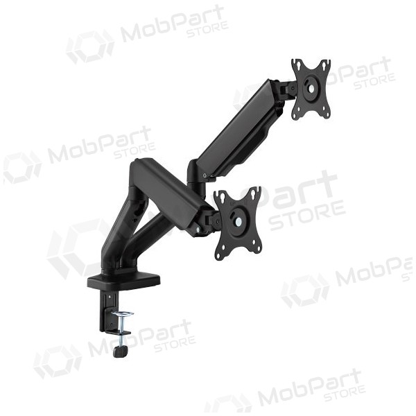 Dviejų 17”-32” monitorių spyruoklinis laikiklis, zwart