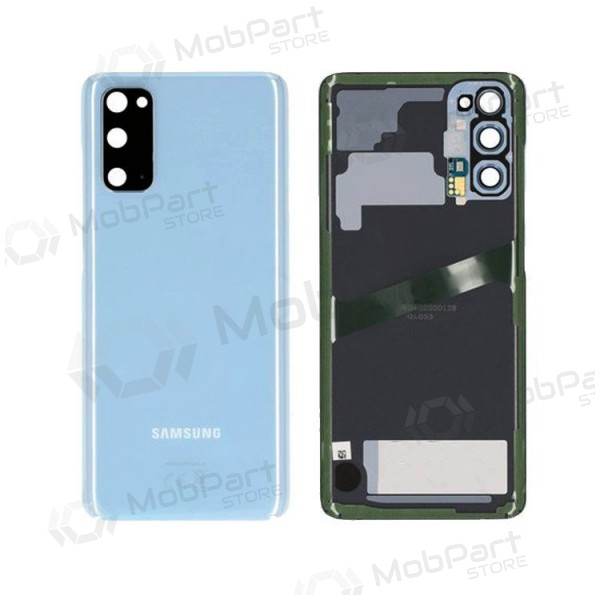 Samsung G981F / G980 Galaxy S20 achterkant (Cloud Blue) (gebruikt grade B, origineel)