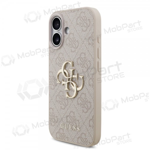 Apple iPhone 17 hoesje - Guess PU 4G Metal Logo (roze)