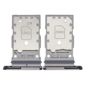 Samsung S918 Galaxy S23 Ultra Dual SIM-kaarthouder (zwart) (service pack) (origineel)