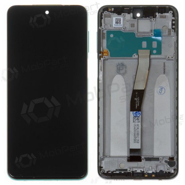 Xiaomi Redmi Note 9S scherm (blauw) (met een frame) (service pack) (origineel)