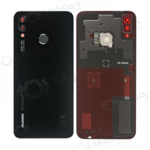Huawei P20 Lite achterkant zwart (Midnight Black) (gebruikt grade B, origineel)