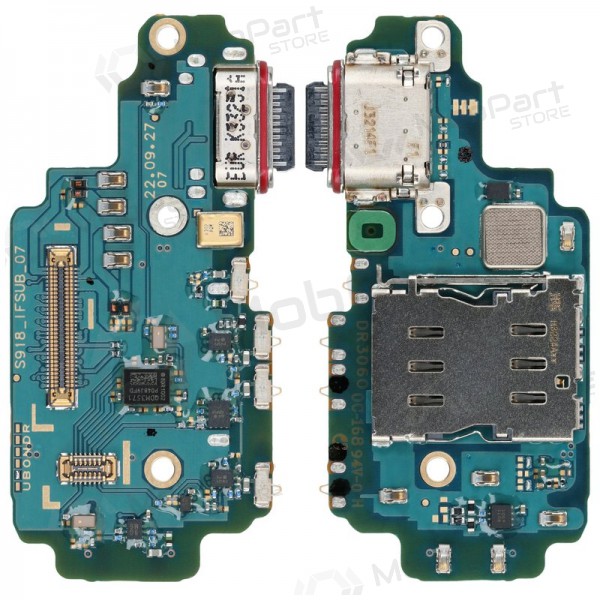 Samsung S918 Galaxy S23 Ultra oplaadconnector en microfoon (service pack) (origineel)