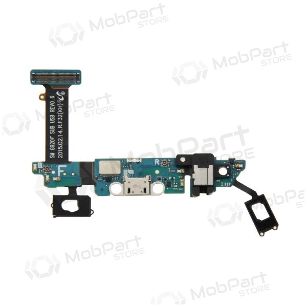 Samsung G920F Galaxy S6 oplaadconnector en microfoon